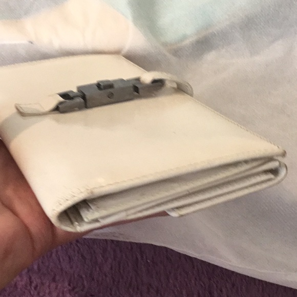Authentic Vintage Jackie O Gucci White Long Wallet - Picture 10 of 14